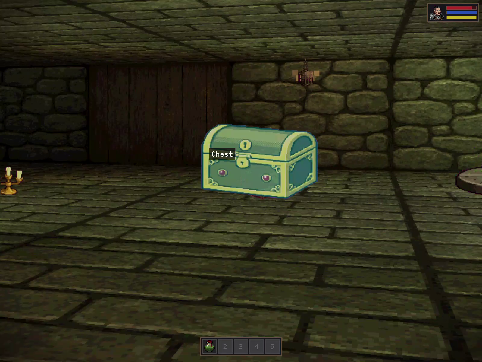 Cracking open a chest